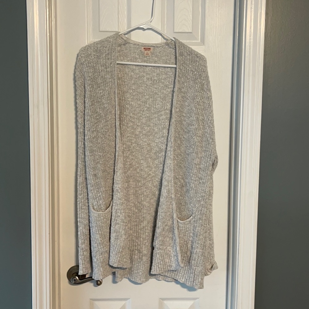 Light gray cardigan